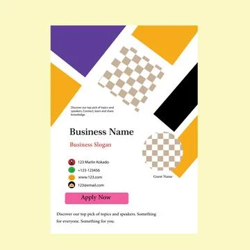 Flyer design Stock Illustration