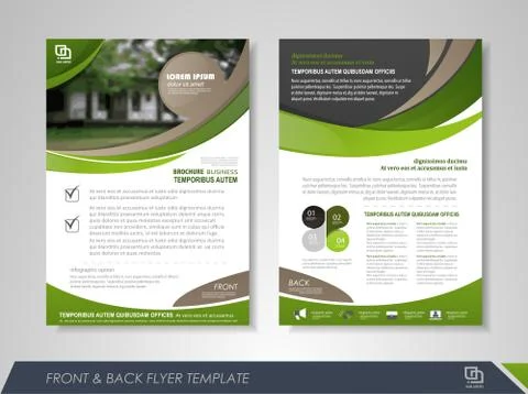 Flyer design layout Stock Illustration