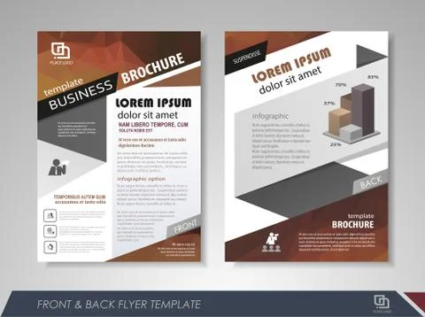 Flyer design layout Stock Illustration