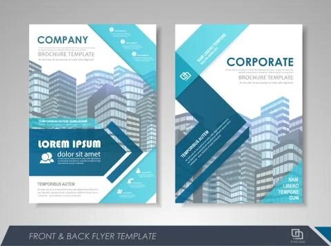 Flyer design layout Stock Illustration