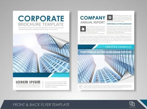 Flyer design layout Stock Illustration