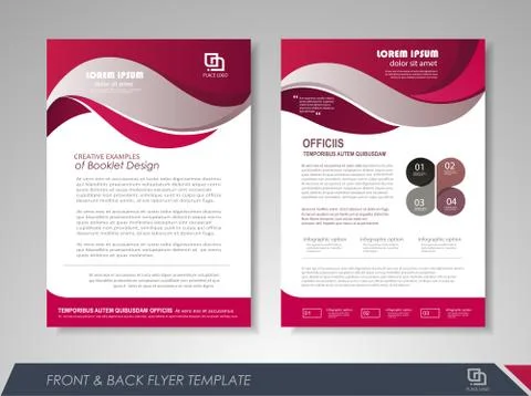 Flyer design layout Stock Illustration