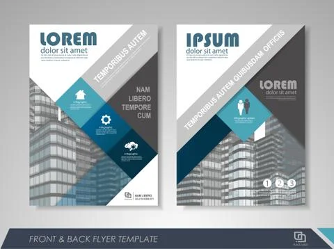 Flyer design layout Stock Illustration