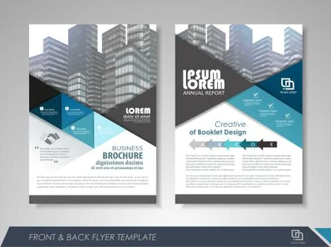 Flyer design layout Stock Illustration