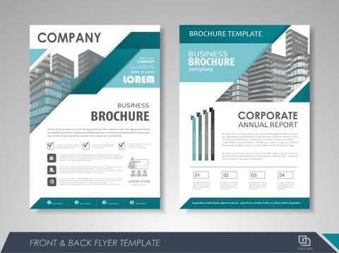 Flyer design layout Stock Illustration