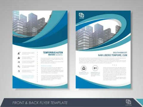 Flyer design layout Stock Illustration