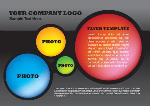 Flyer design layout template Stock Illustration