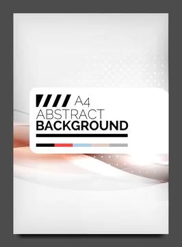 Flyer design template, business web layout Stock Illustration