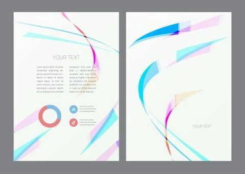 Flyer design template Stock Illustration