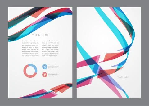 Flyer design template Stock Illustration