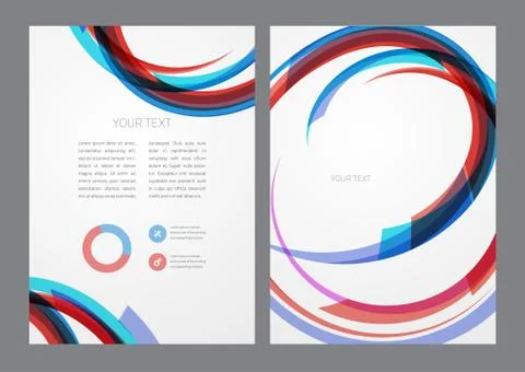 Flyer design template Stock Illustration