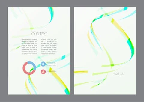 Flyer design template Stock Illustration