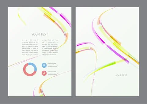 Flyer design template Stock Illustration