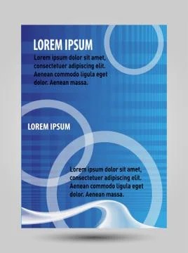 Flyer Designs template with circle Stock Illustration