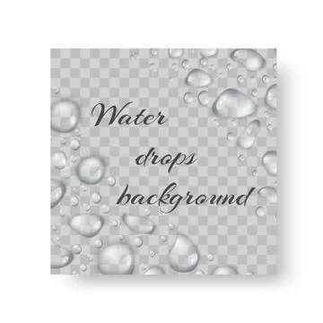 Flyer with drops of dew Illustrazione stock
