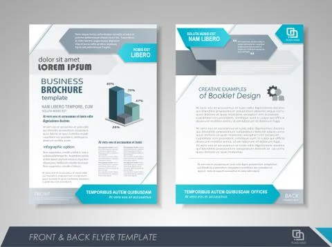 Flyer layout Stock Illustration