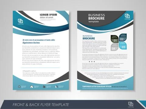 Flyer layout Stock Illustration