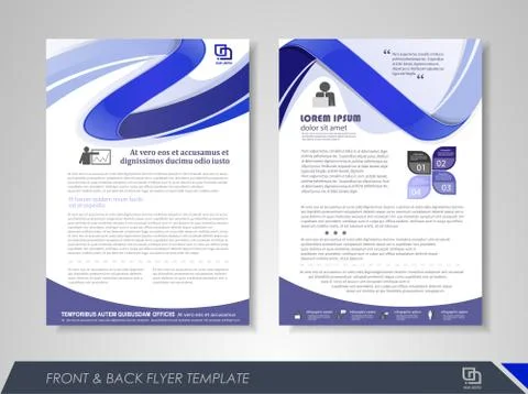 Flyer layout Stock Illustration