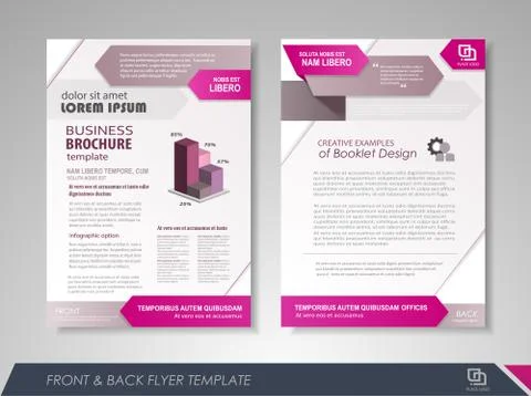 Flyer layout Stock Illustration