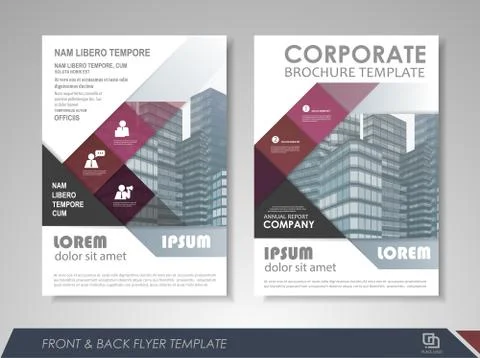 Flyer layout Stock Illustration