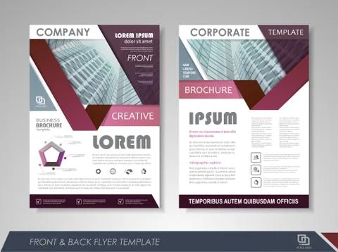 Flyer layout Stock Illustration