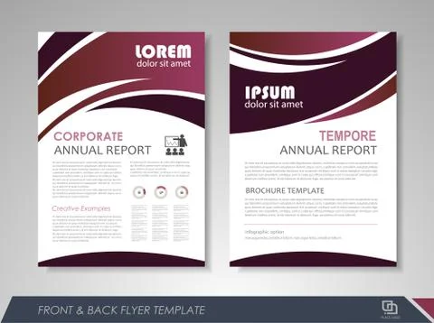 Flyer layout Stock Illustration