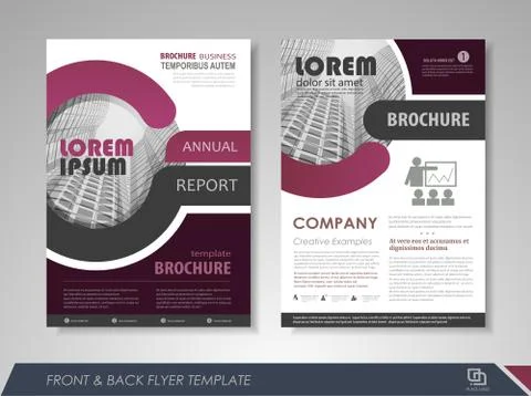 Flyer layout Stock Illustration