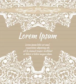 Flyer mandala. Wedding invitations, postcards and business cards templates. Stock Illustration