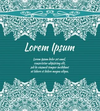 Flyer mandala. Wedding invitations, postcards and business cards templates. Illustrazione stock
