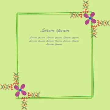 Flyer nature flower design vector Stock Illustration