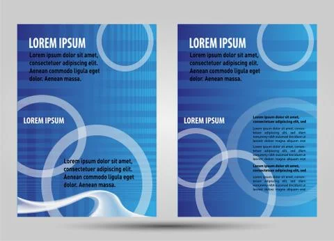 Flyer or brochure grid Design Stock Illustration
