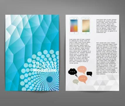 Flyer or cover design Stock Illustration