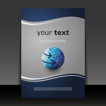 Flyer or Cover Design Stock Illustration