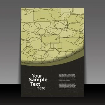 Flyer or Cover Design Stock Illustration