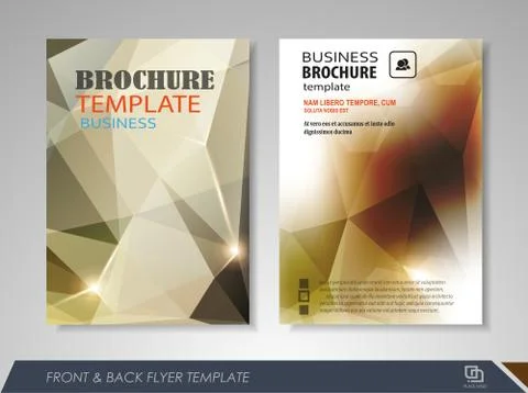 Flyer presentation template Stock Illustration