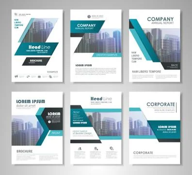 Flyer presentation template Stock Illustration