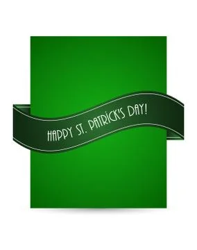 Flyer with st.patrick day design Stock Illustration