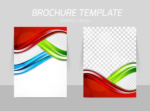 Flyer template back and front design Illustrazione stock