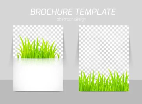 Flyer template back and front design Stock Illustration