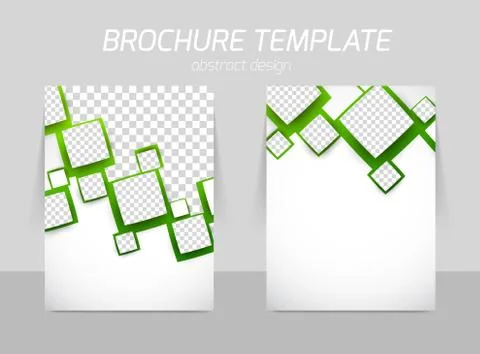 Flyer template back and front design Stock Illustration