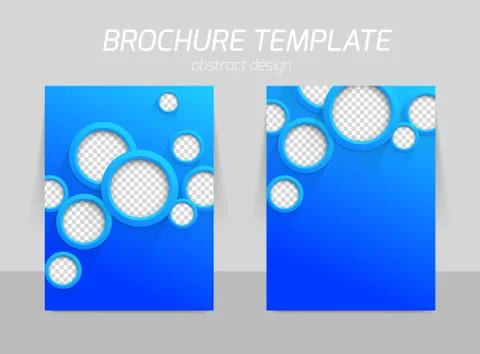 Flyer template back and front design Illustrazione stock