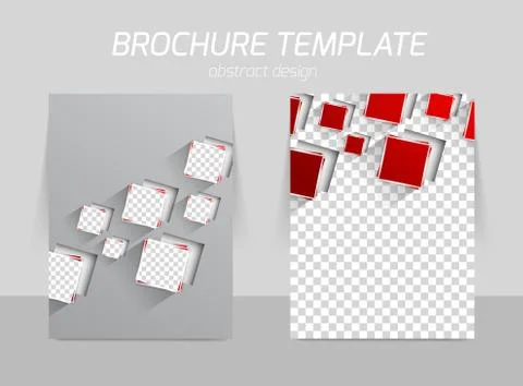 Flyer template back and front design Stock Illustration