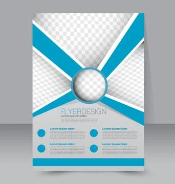 Flyer template. Business brochure. Editable A4 poster for design, education Illustrazione stock