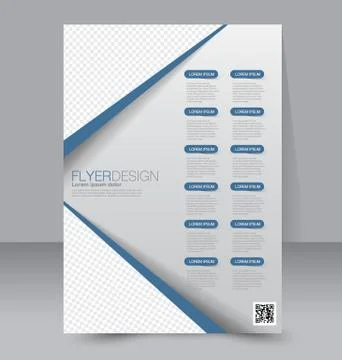 Flyer template. Business brochure. Editable A4 poster Stock Illustration