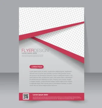 Flyer template. Business brochure. Editable A4 poster Stock Illustration