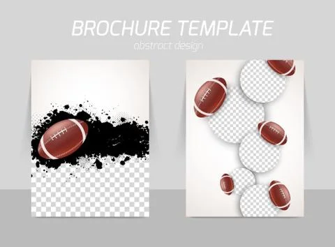 Flyer template design Stock Illustration