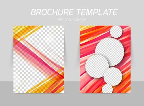 Flyer template design Stock Illustration