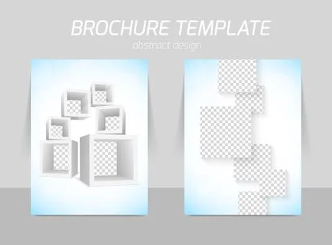 Flyer template design Stock Illustration