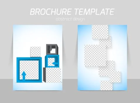 Flyer template design Ilustración de archivo