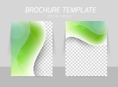 Flyer template design Illustrazione stock